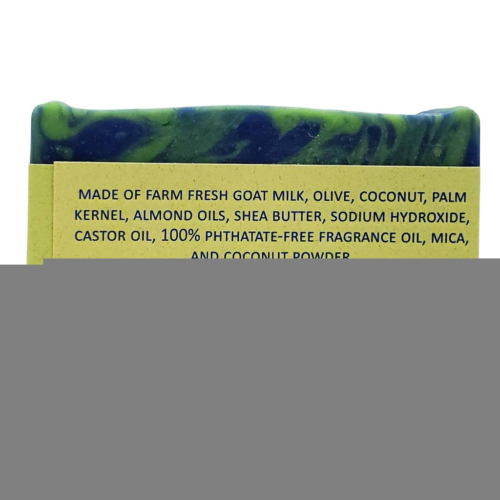 Handmade Goat Milk Soap | Hydrating With Antioxidants | Tropical Coconut & Lime Verbena Scent